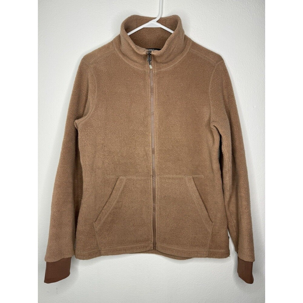 REI Co-Op Sweater Fleece Full Zip Brown Outdoor Jacket Mens Size Medium EUC